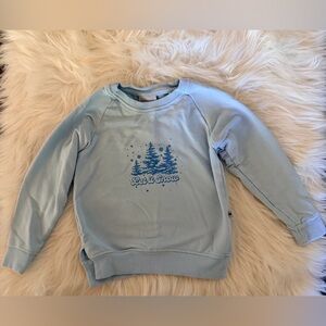 VGUC Bums and Roses Light Blue Let it Snow Trees Winter Sweater 2T